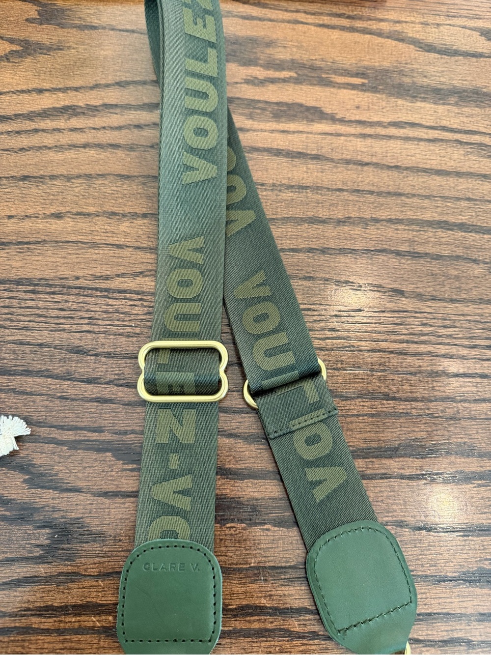 Clare V army Green Adjustable Bag Strap